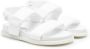 MM6 Maison Margiela Kids touch-strap flat sandals White - Thumbnail 1