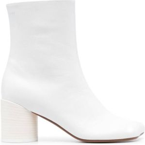 MM6 Maison Margiela MM6 70mm heeled boots White