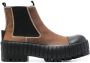 MM6 Maison Margiela panelled chunky ankle boots Brown - Thumbnail 1