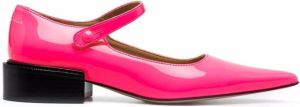 MM6 Maison Margiela pointed-toe ballerina shoes Pink