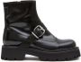 MM6 Maison Margiela buckle-detail leather ankle boots Black - Thumbnail 1
