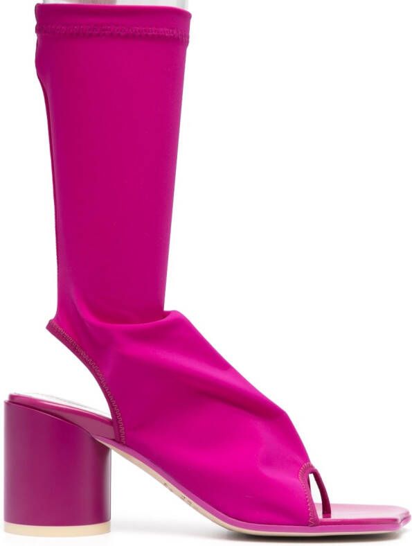 MM6 Maison Margiela slip-on sock-style boots Pink