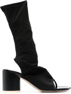 MM6 Maison Margiela slip-on sock-style boots Black