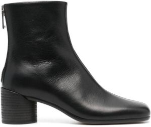 MM6 Maison Margiela square-toe ankle boots Black