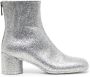 MM6 Maison Margiela square-toe glitter ankle boots Silver - Thumbnail 1