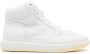 MM6 Maison Margiela square-toe leather high-top sneakers White - Thumbnail 1