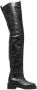 MM6 Maison Margiela thigh-high 55mm boots Black - Thumbnail 1