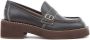 MM6 Maison Margiela topstitched leather loafers Black - Thumbnail 1
