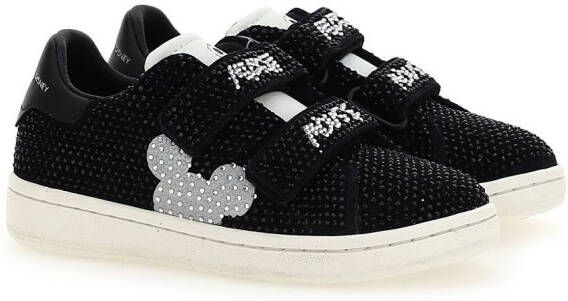 Moa Kids Mickey Mouse gem-detail sneakers Black
