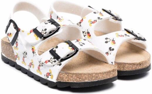 Moa Kids Mickey Mouse-print sandals White