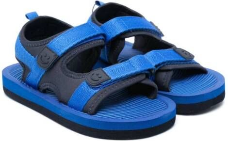 Molo smile-face motif sandals Blue