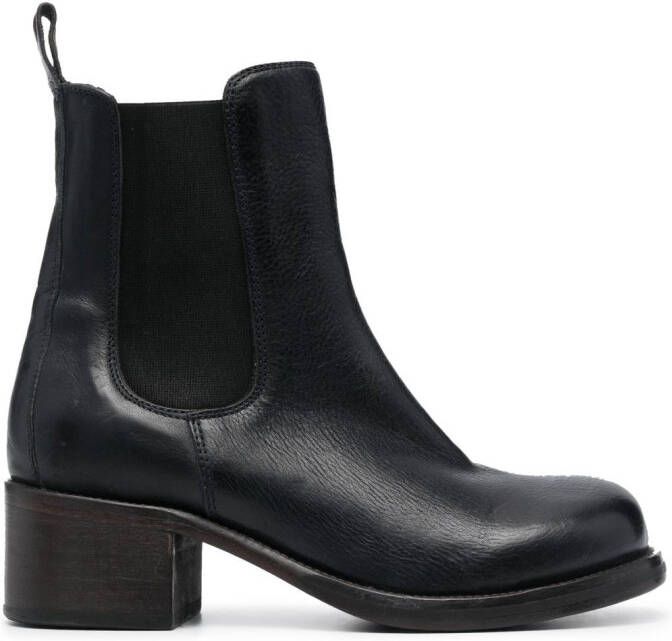 Moma 50mm leather Chelsea boots Blue