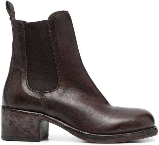 Moma 50mm leather Chelsea boots Brown