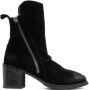 Moma 70mm burnished-effect suede ankle boots Black - Thumbnail 1
