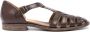 Moma caged leather sandals Brown - Thumbnail 1