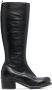 Moma calf-length block heel boots Black - Thumbnail 1