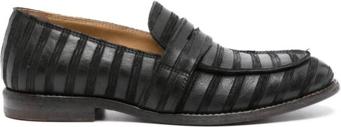 Moma Denver leather loafers Black