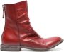 Moma distressed leather ankle boots Red - Thumbnail 1