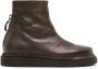 Moma faded cal leather ankle boots Brown - Thumbnail 1