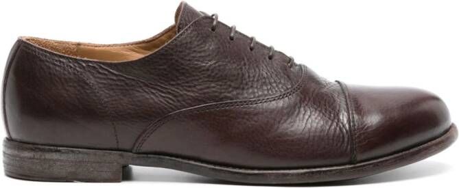 Moma grained-leather Oxford shoes Brown
