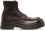Moma lace-up calf leather ankle boots Brown - Thumbnail 1