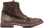 Moma lace-up detail leather boots Brown - Thumbnail 1