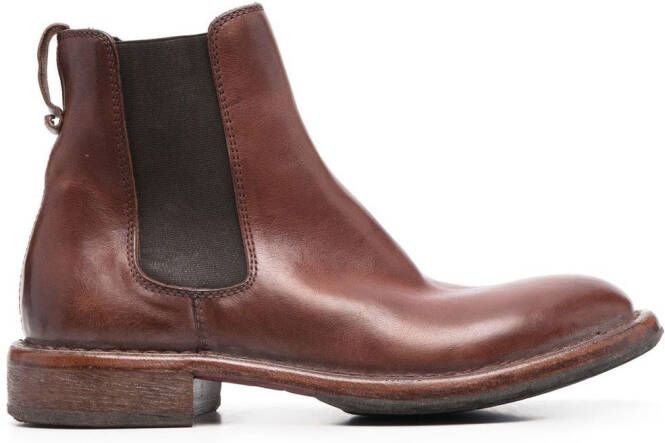 Moma leather ankle boots Brown