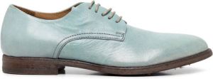 Moma leather lace-up Oxford shoes Blue