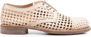 Moma leather lattice brogues Neutrals