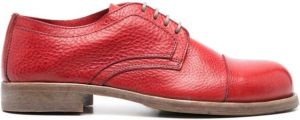 Moma pebbled leather brogues Red