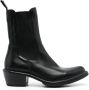 Moma pointed-toe ankle leather boots Black - Thumbnail 1