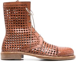 Moma Polacco cut-out design boots Brown