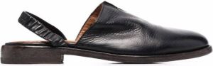 Moma slingback leather mules Black