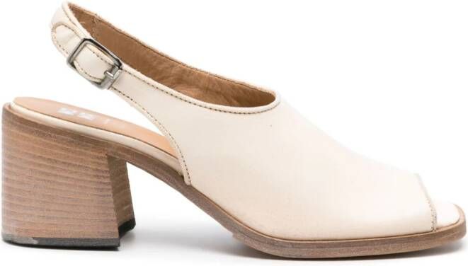 Moma square-toe slingback sandals Neutrals