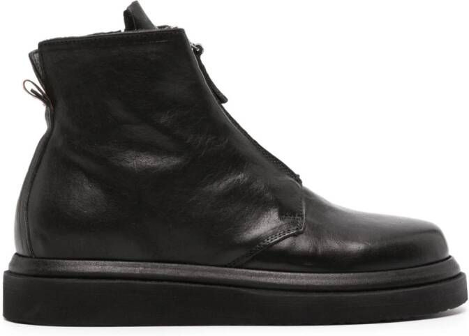 Moma Tronchetto calf leather boots Black