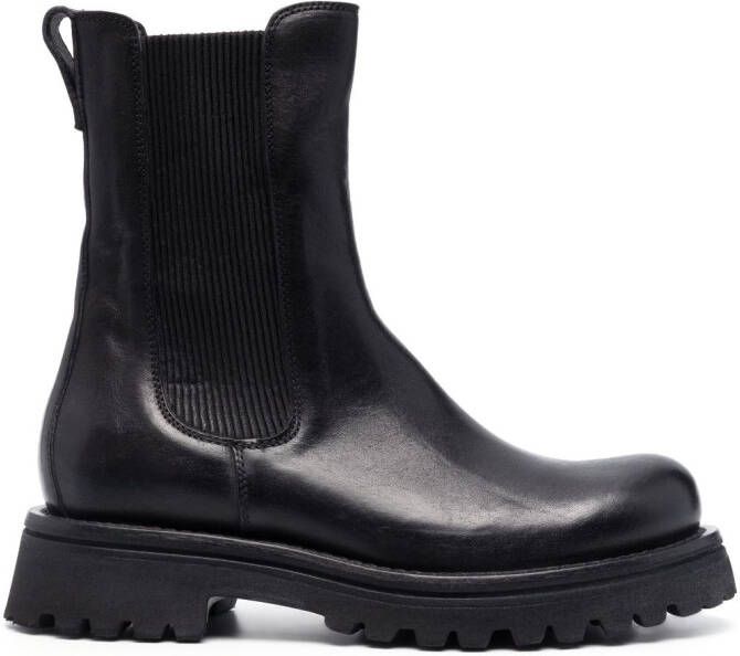 Moma Tronchetto Chelsea ankle boots Black