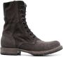 Moma lace-up suede boots Grey - Thumbnail 1