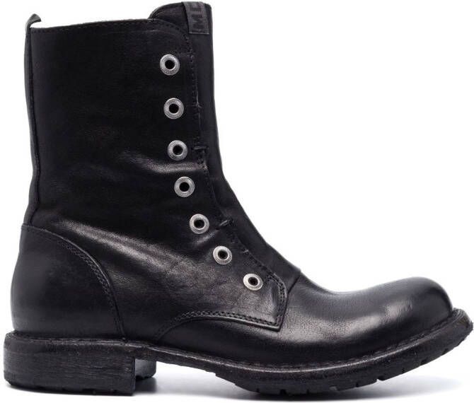 Moma Tronchetto laceless ankle boots Black