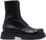 Moma Tronchetto leather ankle boots Black - Thumbnail 1