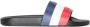 Moncler Basile striped flat slides Blue - Thumbnail 1
