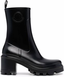 Moncler block-heel Chelsea boots Black