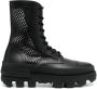 Moncler Carinne perforated ankle boots Black - Thumbnail 1