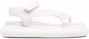 Moncler Catura 35mm touch-strap sandals White