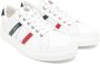 Moncler Enfant logo-print leather sneakers White - Thumbnail 1
