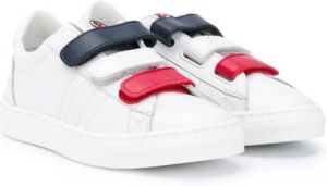 Moncler Enfant touch-strap low-top sneakers White