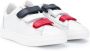 Moncler Enfant touch-strap low-top sneakers White - Thumbnail 1