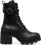 Moncler Envile 80mm leather boots Black - Thumbnail 1