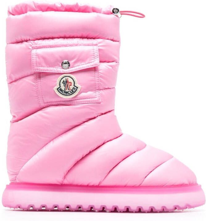 Moncler Gaia pocket mid-calf snow boots Pink