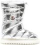 Moncler Gaia Pocket padded laminated boots Silver - Thumbnail 1