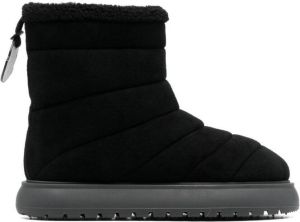 Moncler Hermosa shearling snow boots Black